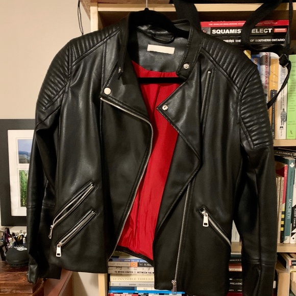 Women’s Vegan leather moto jacket - Picture 1 of 3